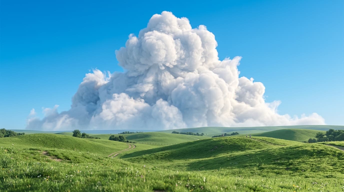 Beautiful Bliss Cloud Background